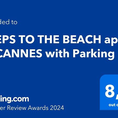 Steps To The Beach Apart In Cannes With Parking Kültér fotó