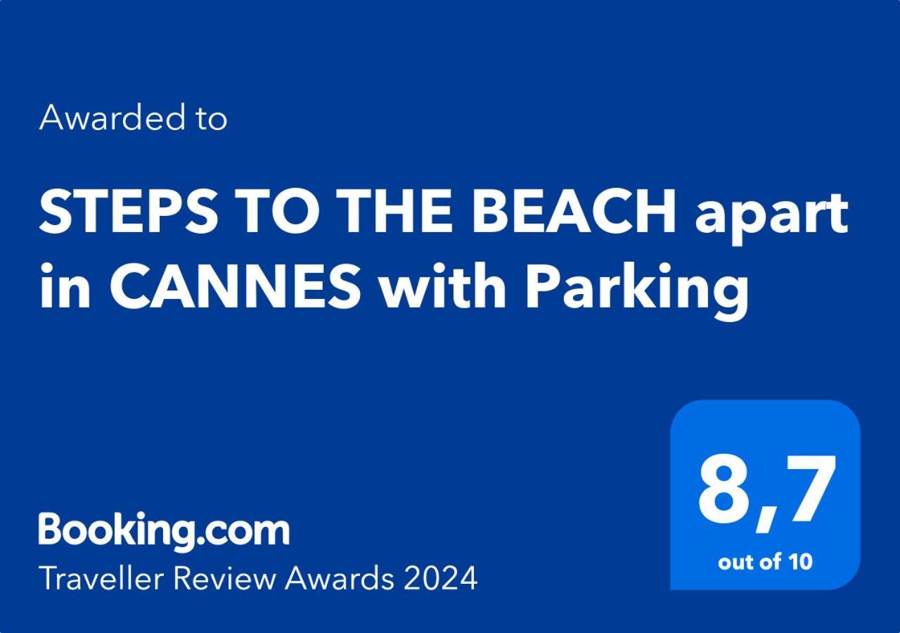 Steps To The Beach Apart In Cannes With Parking Kültér fotó